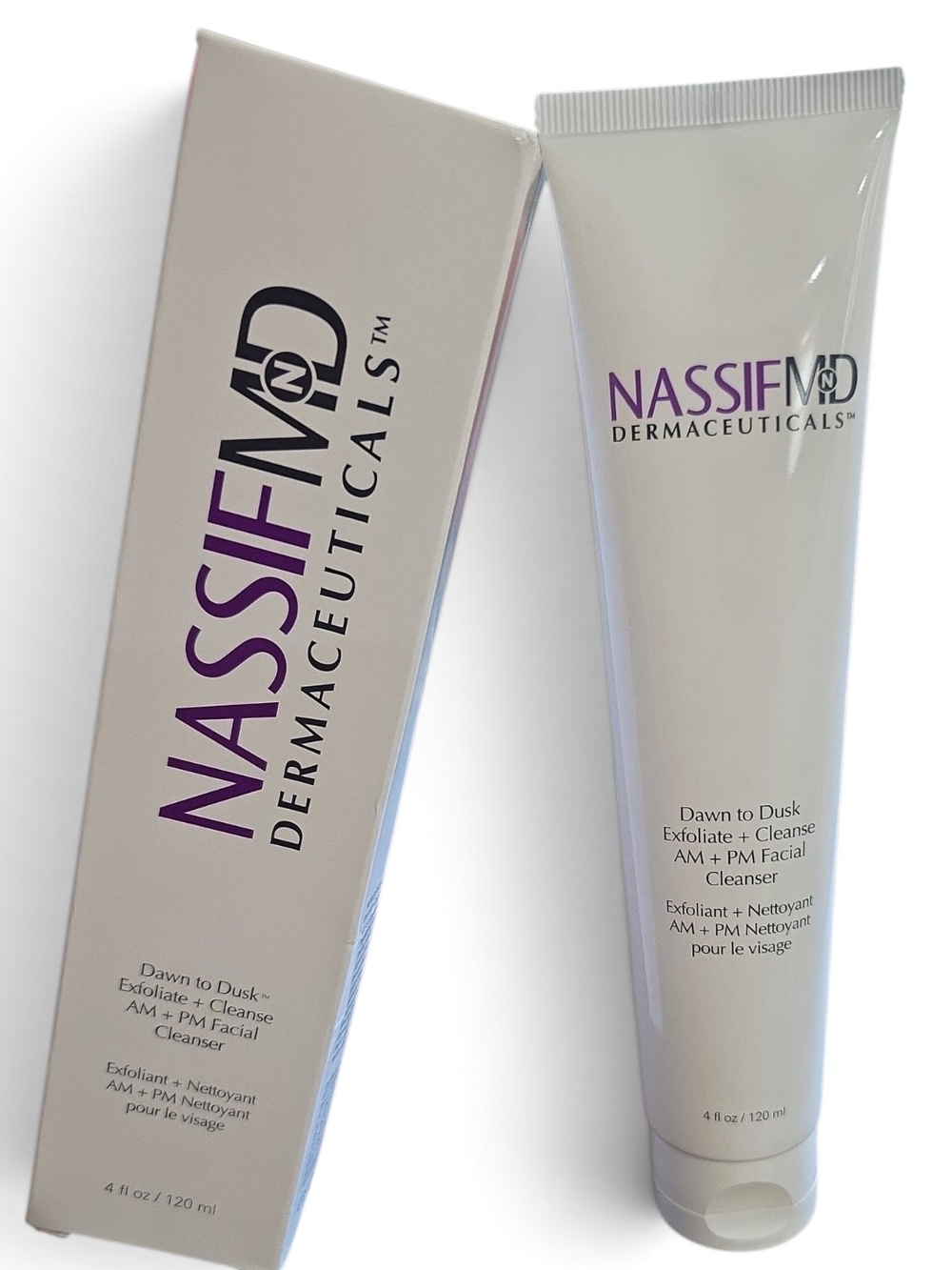 NASSIFMD Dawn to Dusk Exfoliate + Cleanse Facial Cleanser